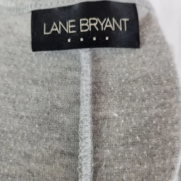 Lane Bryant Gray‎ Embellished Short Sleeve Round Neck Top - Picture 9 of 9